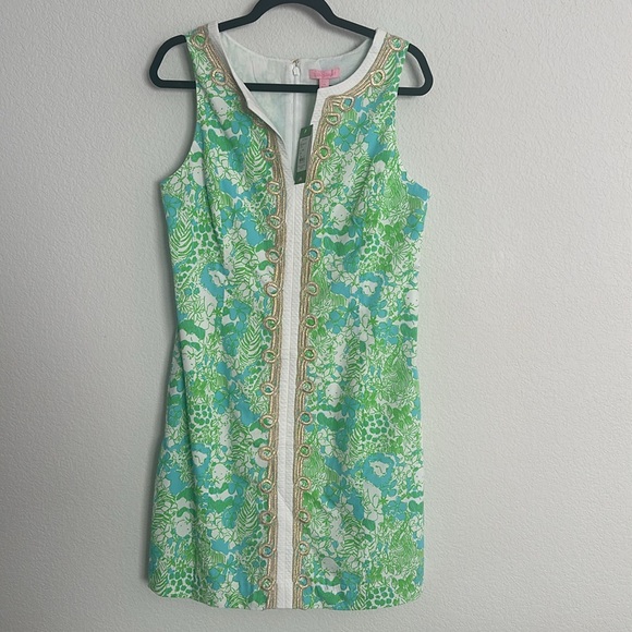 NWT Lilly Pulitzer limeade it’s a zoo Janice shift dress 10 - Picture 2 of 11